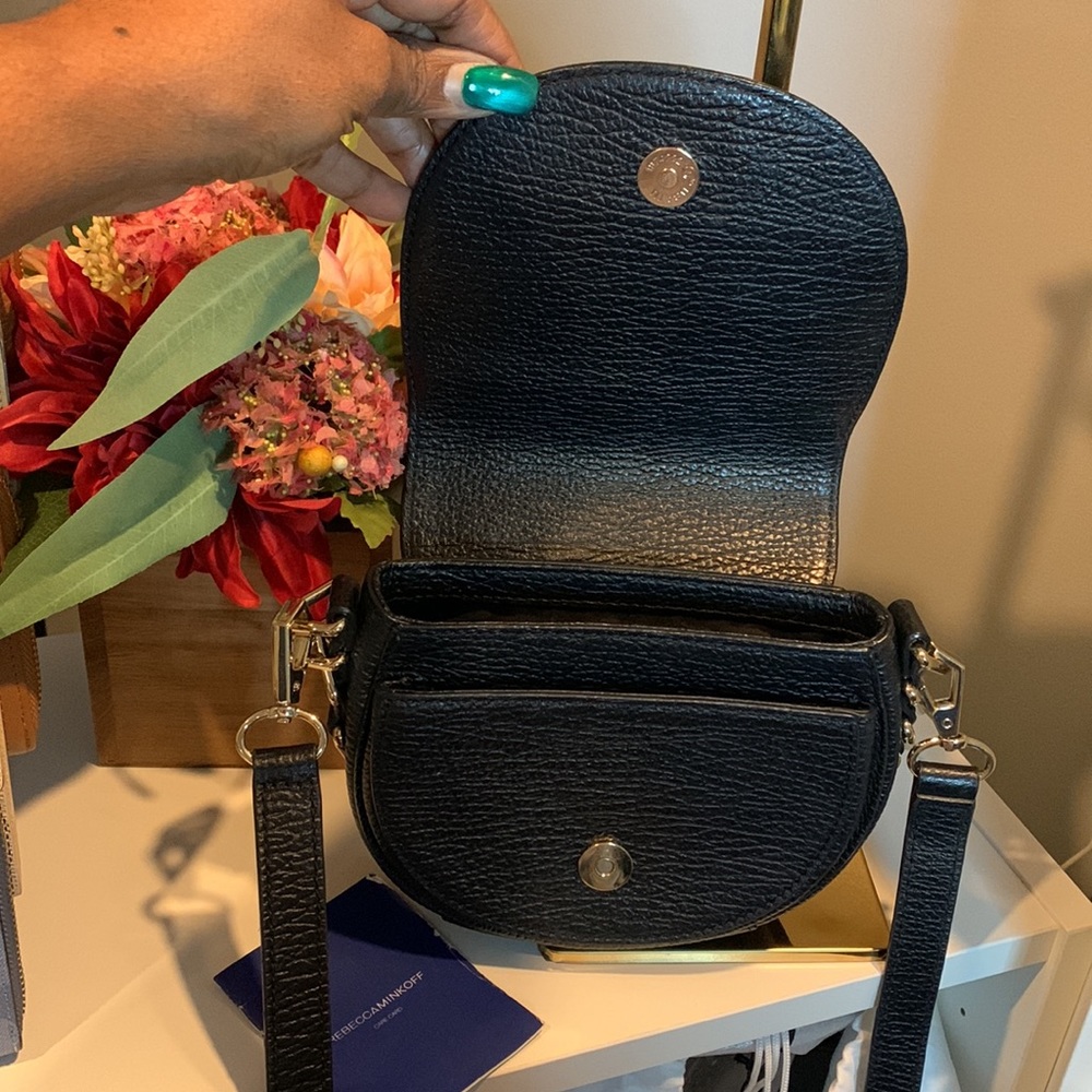 Rebecca Minkoff Black Leather Crossbody Bag in great Preloved condition - Picture 10 of 10